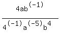 4ab%5E-1%2F%284%5E-1a%5E-5b%5E4%29