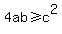 4ab+%3E=+c%5E2