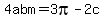 4abm+=+3pi-2c