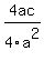 4ac%2F4a%5E2%29