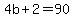 4b%2B2=90