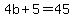 4b%2B5=45