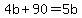 4b%2B90=5b