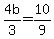 4b%2F3=10%2F9