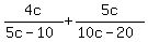 4c%2F%285c-10%29+%2B+5c%2F%2810c-20%29