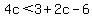 4c%3C3%2B2c-6