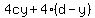 4cy%2B4%28d-y%29