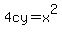 4cy+=+x%5E2