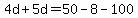 4d%2B5d=50-8-100