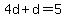 4d%2Bd=5