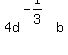 4d%5E%28-1%2F3%29b