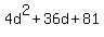 4d%5E2%2B36d%2B81