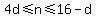 4d+%3C=+n+%3C=+16+-+d