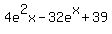 4e%5E2x-32e%5Ex%2B39