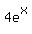 4e%5Ex