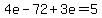 4e-72%2B3e=5