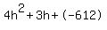 4h%5E2%2B3h%2B-612