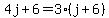 4j%2B6=3%28j%2B6%29
