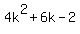 4k%5E2%2B6k-2