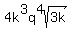 4k%5E3q%5E4sqrt%283k%29