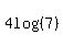 4log%28%287%29%29%29