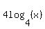 4log%284%2C+%28x%29%29