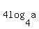 4log%284%2Ca%29