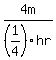 4m%2F%281%2F4%29hr+