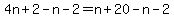 4n%2B2-n-2=n%2B20-n-2