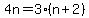 4n+=+3%28n%2B2%29