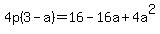 4p%283-a%29=16-16a%2B4a%5E2