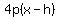 4p%28x-h%29