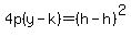 4p%28y-k%29=%28h-h%29%5E2