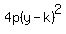 4p%28y-k%29%5E2