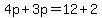 4p%2B3p=12%2B2