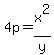 4p=x%5E2%2Fy