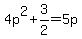 4p%5E2%2B3%2F2=5p