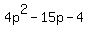 4p%5E2-15p-4