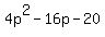 4p%5E2-16p-20