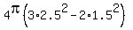 4pi%283%2A2.5%5E2-2%2A1.5%5E2%29