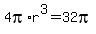 4pi%2Ar%5E3=32pi