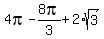 4pi+-+8pi%2F3+%2B+2%2Asqrt%283%29