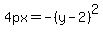 4px=-%28y-2%29%5E2