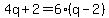 4q%2B2=6%28q-2%29