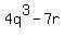 4q%5E3-7r