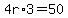4r%2A3=50