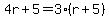 4r%2B5=3%28r%2B5%29