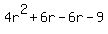 4r%5E2%2B6r-6r-9