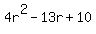 4r%5E2-13r%2B10