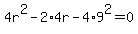 4r%5E2-2%2A4r-4%2A9%5E2=0
